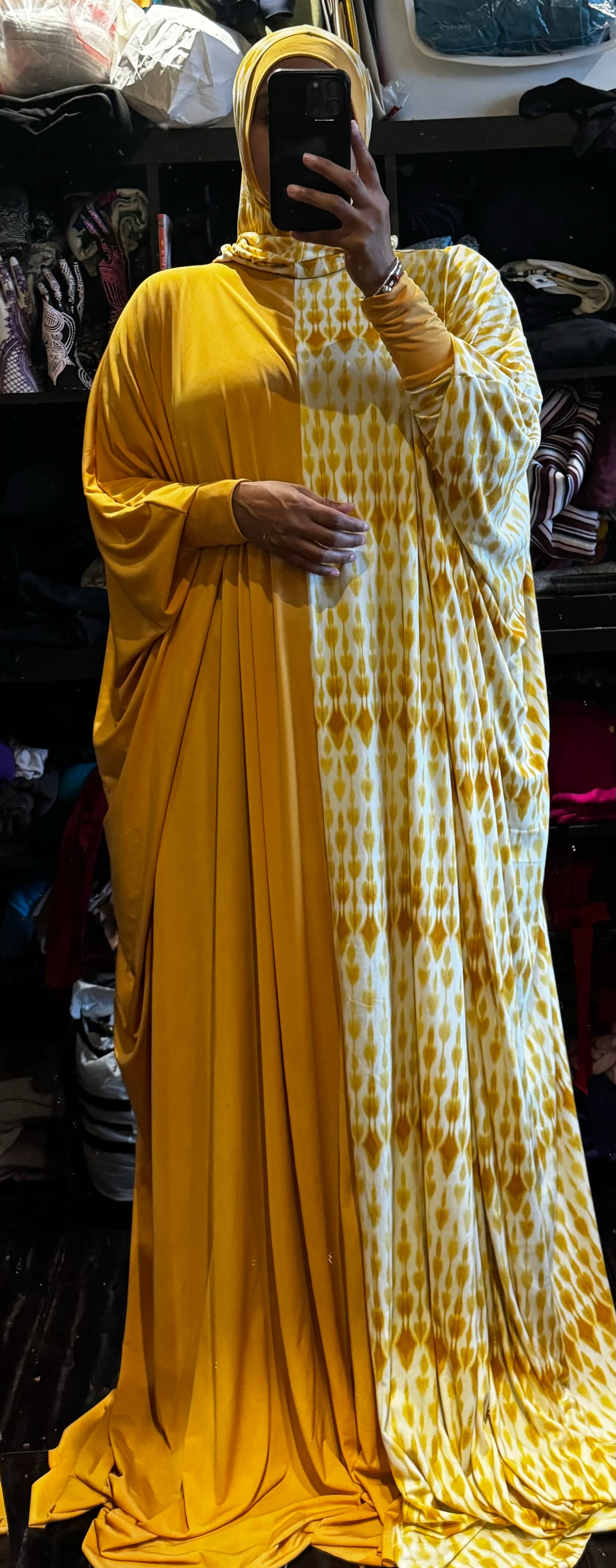 Mustard & white Tie Dye