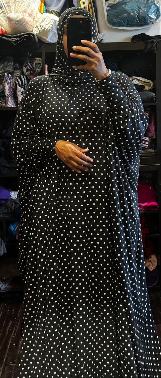 Black Polka Dot